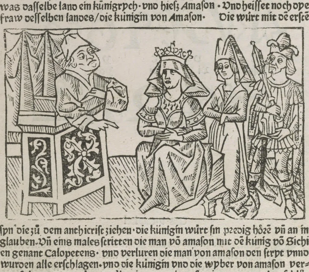 An illustration from Itinerarium, 1484, leaf 83