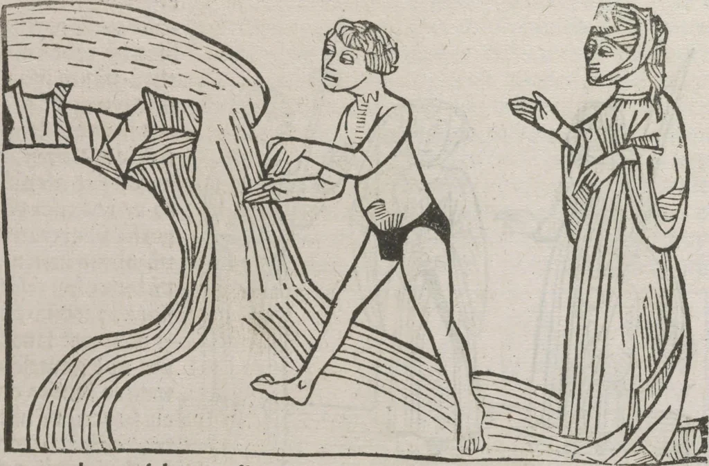 An illustration from Itinerarium, 1484, leaf 85