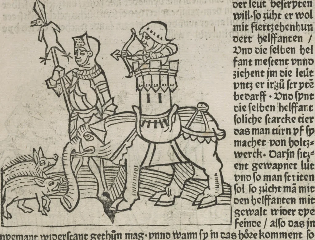 An illustration from Itinerarium, 1484, leaf 97