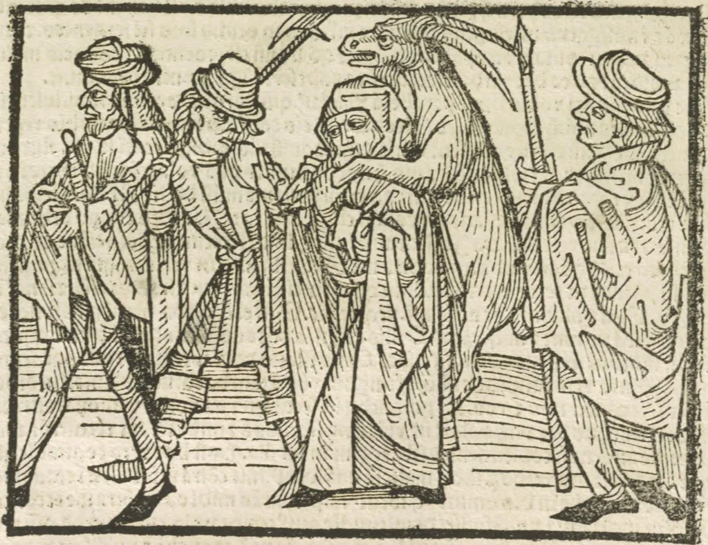 An illustration from Directorium humanae vite, alias Parabole antiquoru[m] sapientu[m], 1488, leaf 105