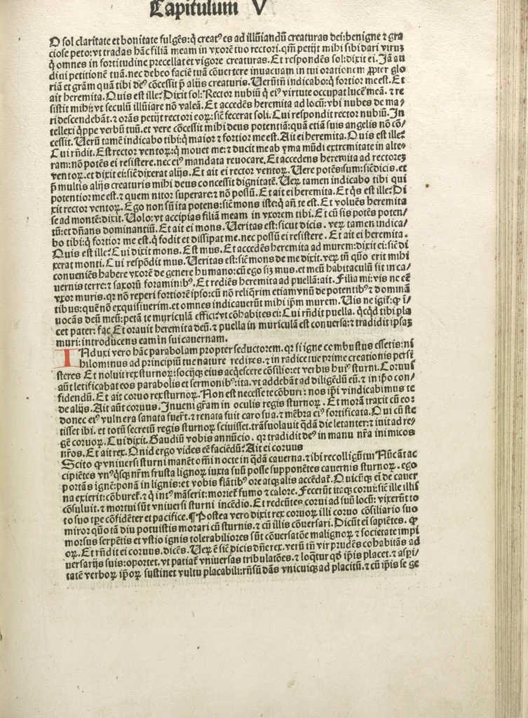 An illustration from Directorium humanae vite, alias Parabole antiquoru[m] sapientu[m], 1488, leaf 112
