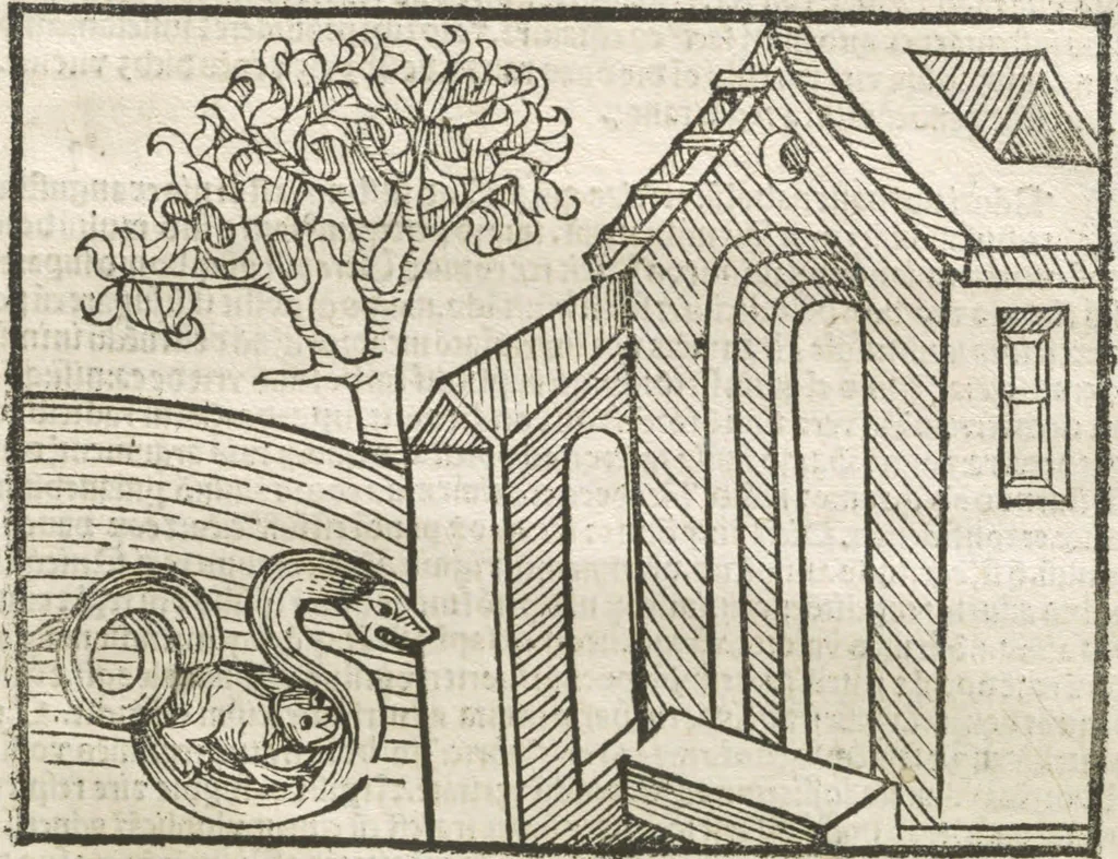An illustration from Directorium humanae vite, alias Parabole antiquoru[m] sapientu[m], 1488, leaf 114