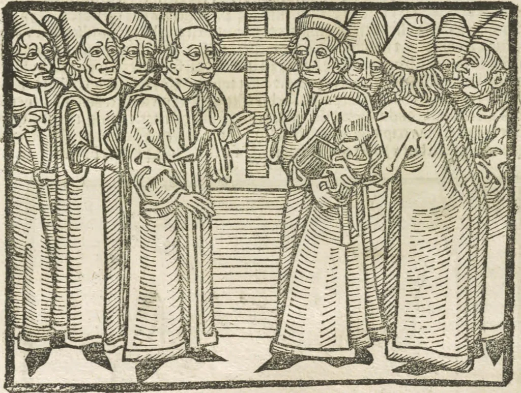 An illustration from Directorium humanae vite, alias Parabole antiquoru[m] sapientu[m], 1488, leaf 133