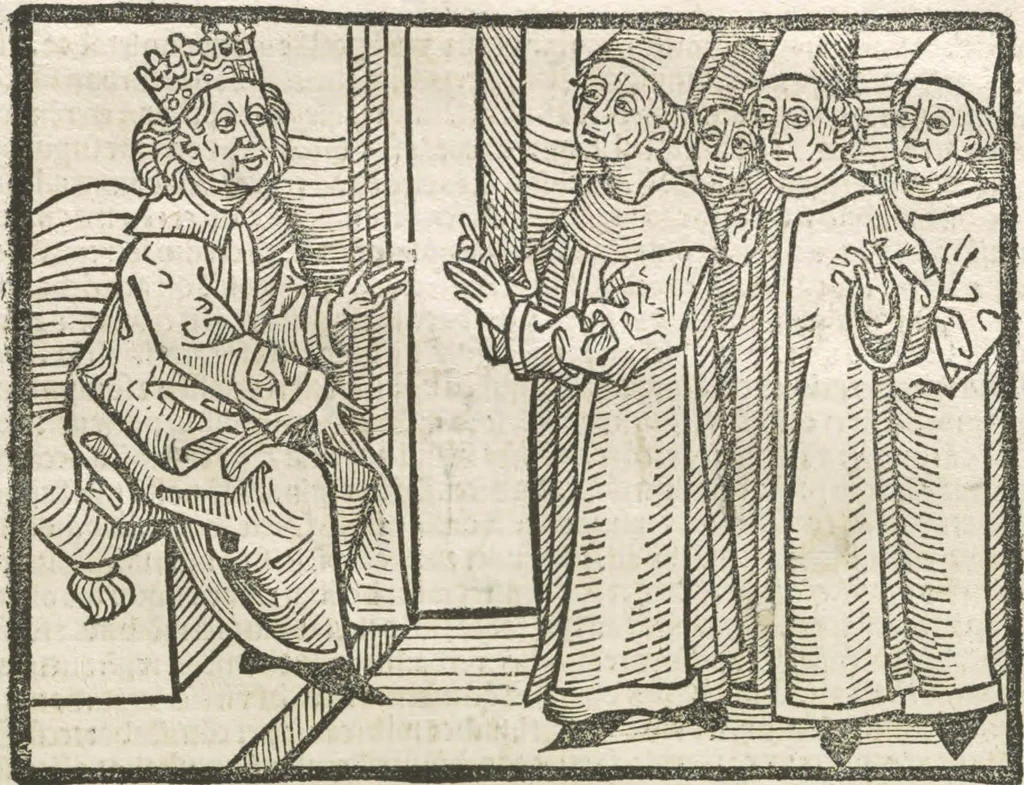 An illustration from Directorium humanae vite, alias Parabole antiquoru[m] sapientu[m], 1488, leaf 134