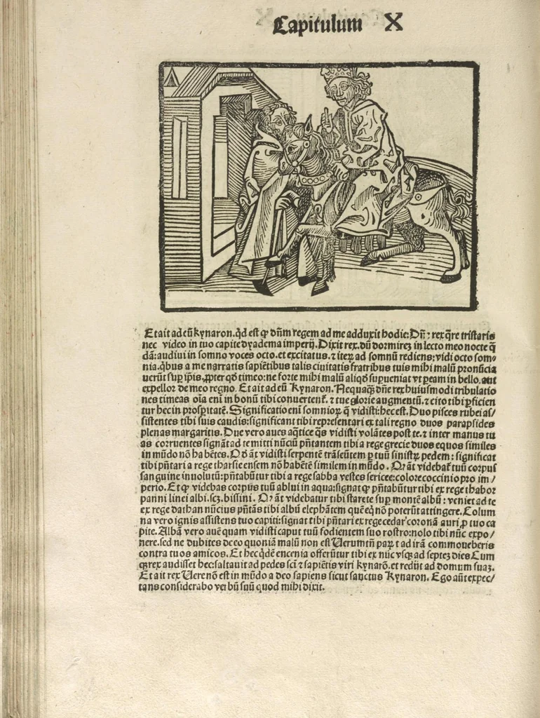 An illustration from Directorium humanae vite, alias Parabole antiquoru[m] sapientu[m], 1488, leaf 137