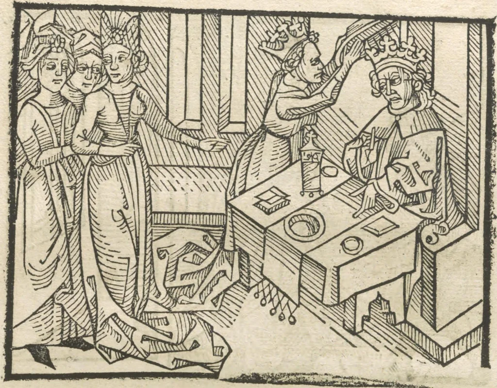 An illustration from Directorium humanae vite, alias Parabole antiquoru[m] sapientu[m], 1488, leaf 140