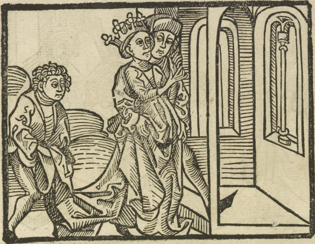 An illustration from Directorium humanae vite, alias Parabole antiquoru[m] sapientu[m], 1488, leaf 141