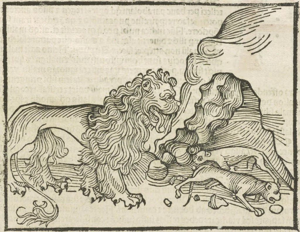 An illustration from Directorium humanae vite, alias Parabole antiquoru[m] sapientu[m], 1488, leaf 146