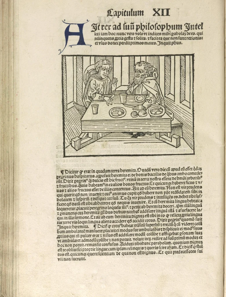 An illustration from Directorium humanae vite, alias Parabole antiquoru[m] sapientu[m], 1488, leaf 149