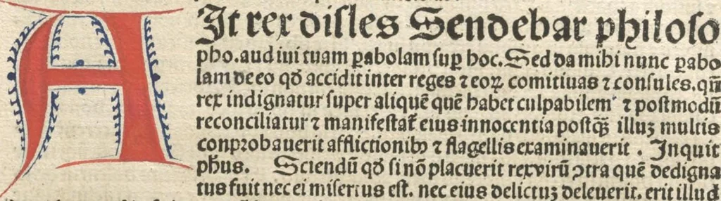 An illustration from Directorium humanae vite, alias Parabole antiquoru[m] sapientu[m], 1488, leaf 150