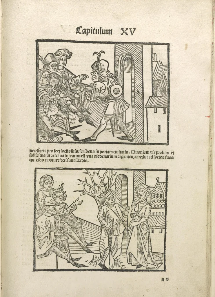 An illustration from Directorium humanae vite, alias Parabole antiquoru[m] sapientu[m], 1488, leaf 160