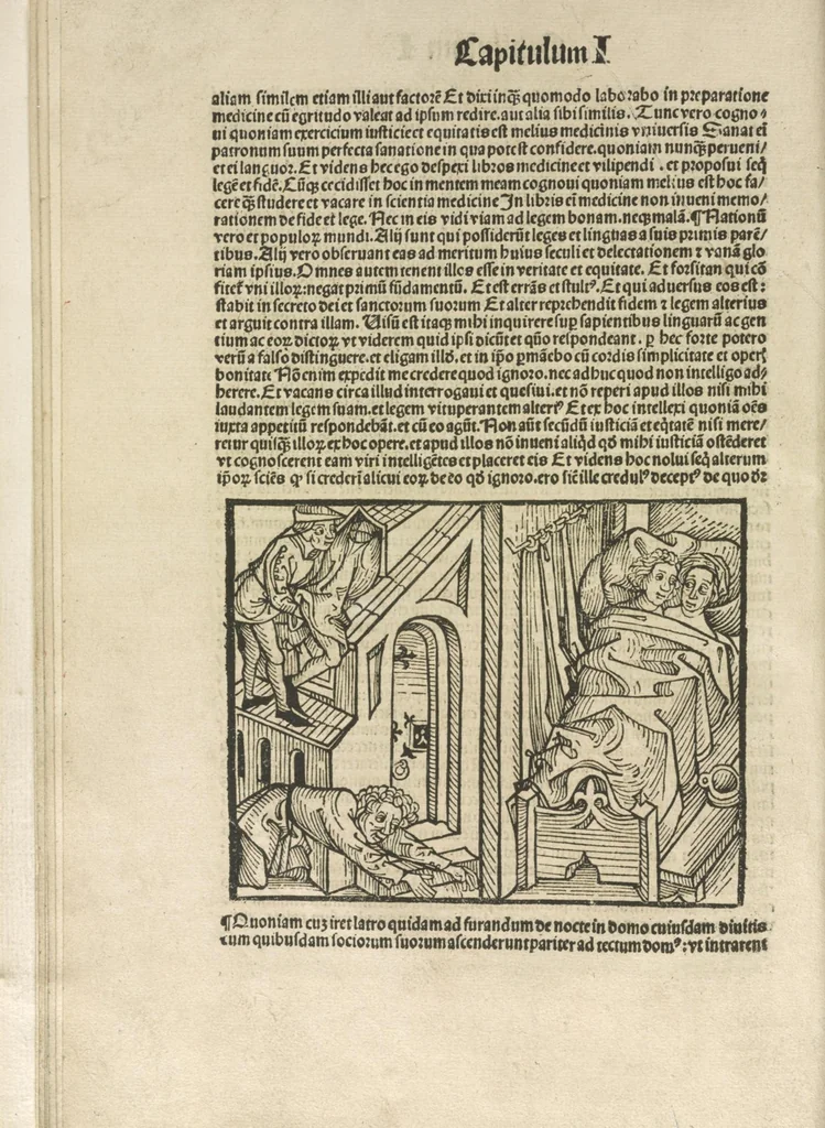 An illustration from Directorium humanae vite, alias Parabole antiquoru[m] sapientu[m], 1488, leaf 19