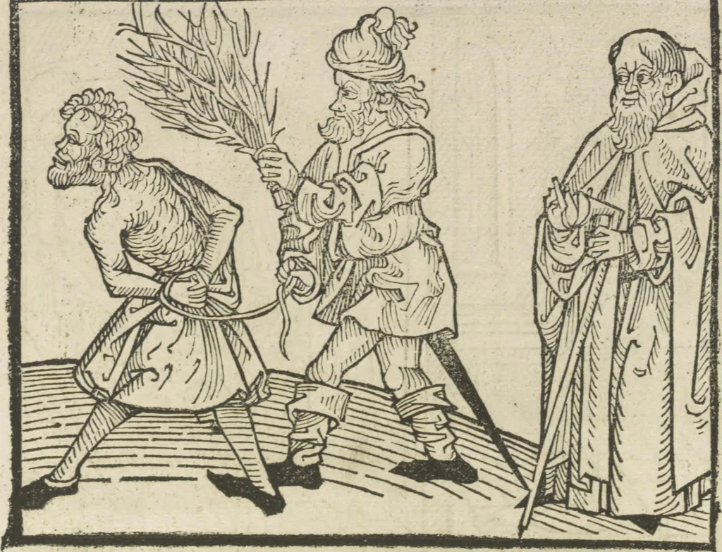An illustration from Directorium humanae vite, alias Parabole antiquoru[m] sapientu[m], 1488, leaf 37