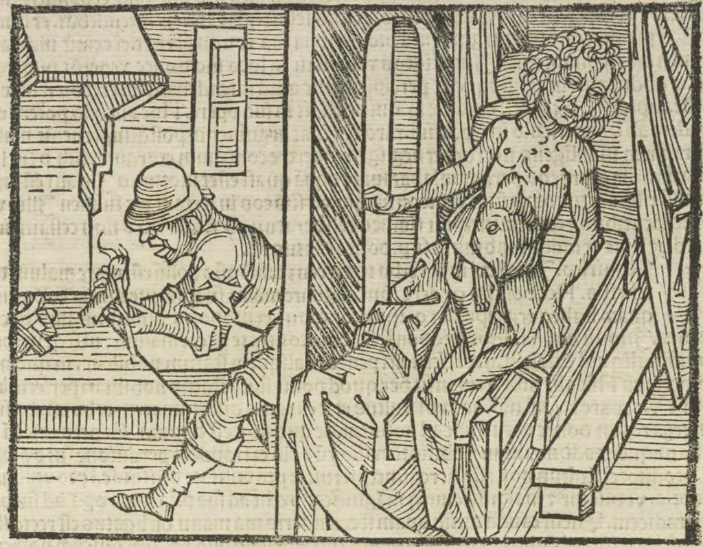 An illustration from Directorium humanae vite, alias Parabole antiquoru[m] sapientu[m], 1488, leaf 45