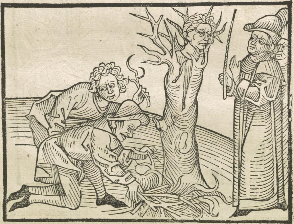 An illustration from Directorium humanae vite, alias Parabole antiquoru[m] sapientu[m], 1488, leaf 60