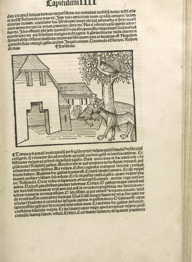 An illustration from Directorium humanae vite, alias Parabole antiquoru[m] sapientu[m], 1488, leaf 88