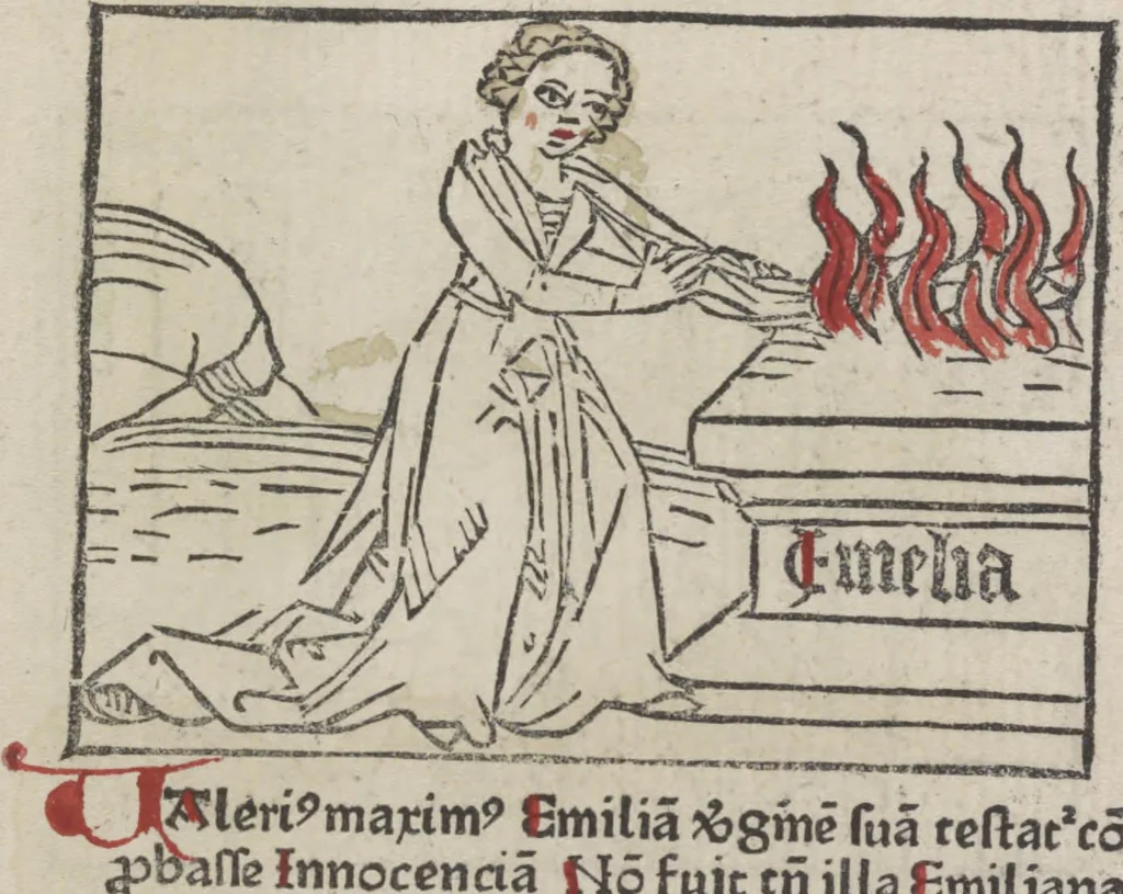 An illustration from De generatione Christi, sive Defensorium inviolatae castitatis B.V. Mariae, 1476, leaf 23