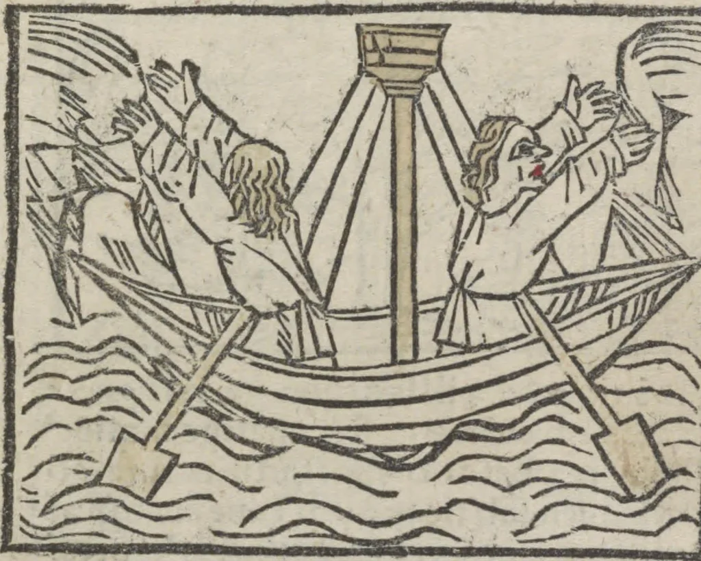 An illustration from De generatione Christi, sive Defensorium inviolatae castitatis B.V. Mariae, 1476, leaf 31