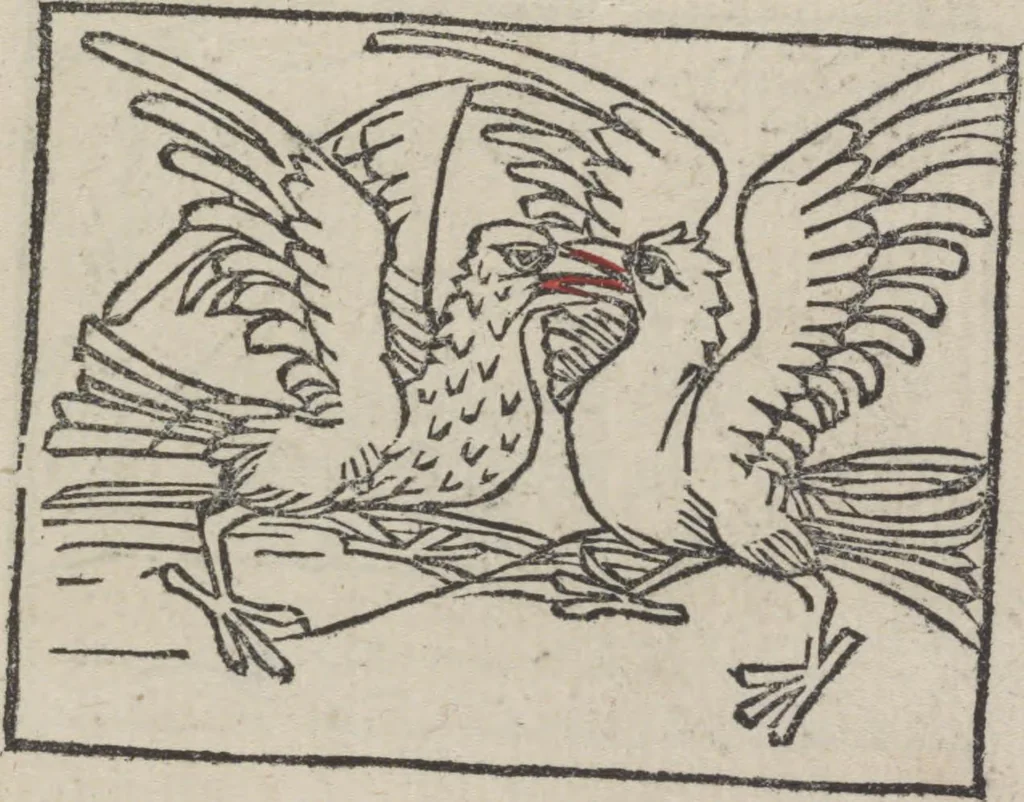 An illustration from De generatione Christi, sive Defensorium inviolatae castitatis B.V. Mariae, 1476, leaf 33