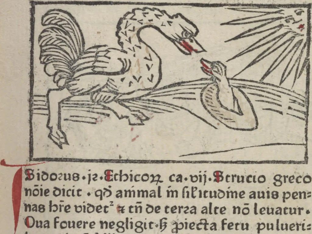An illustration from De generatione Christi, sive Defensorium inviolatae castitatis B.V. Mariae, 1476, leaf 40