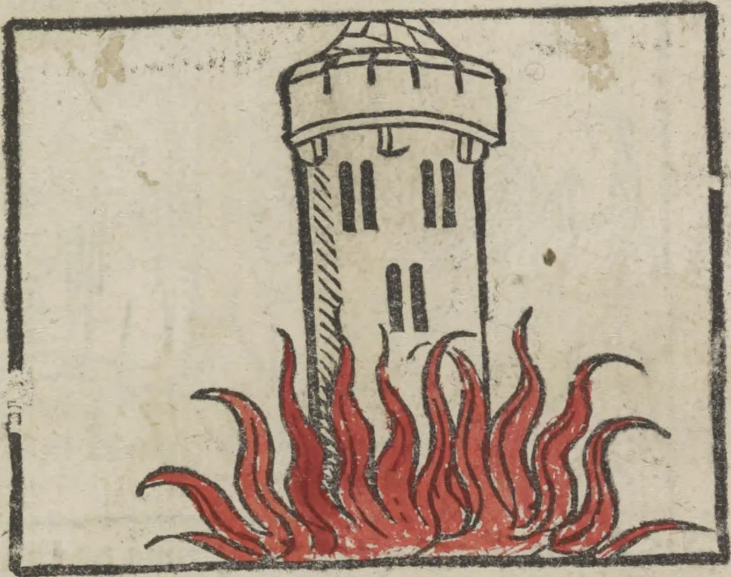 An illustration from De generatione Christi, sive Defensorium inviolatae castitatis B.V. Mariae, 1476, leaf 43