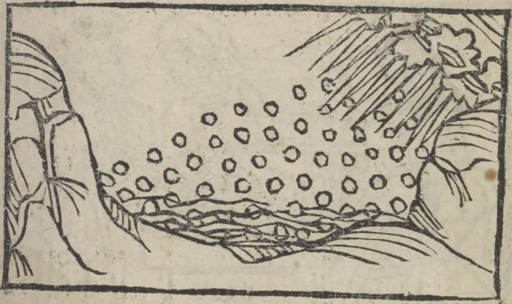 An illustration from De generatione Christi, sive Defensorium inviolatae castitatis B.V. Mariae, 1476, leaf 44