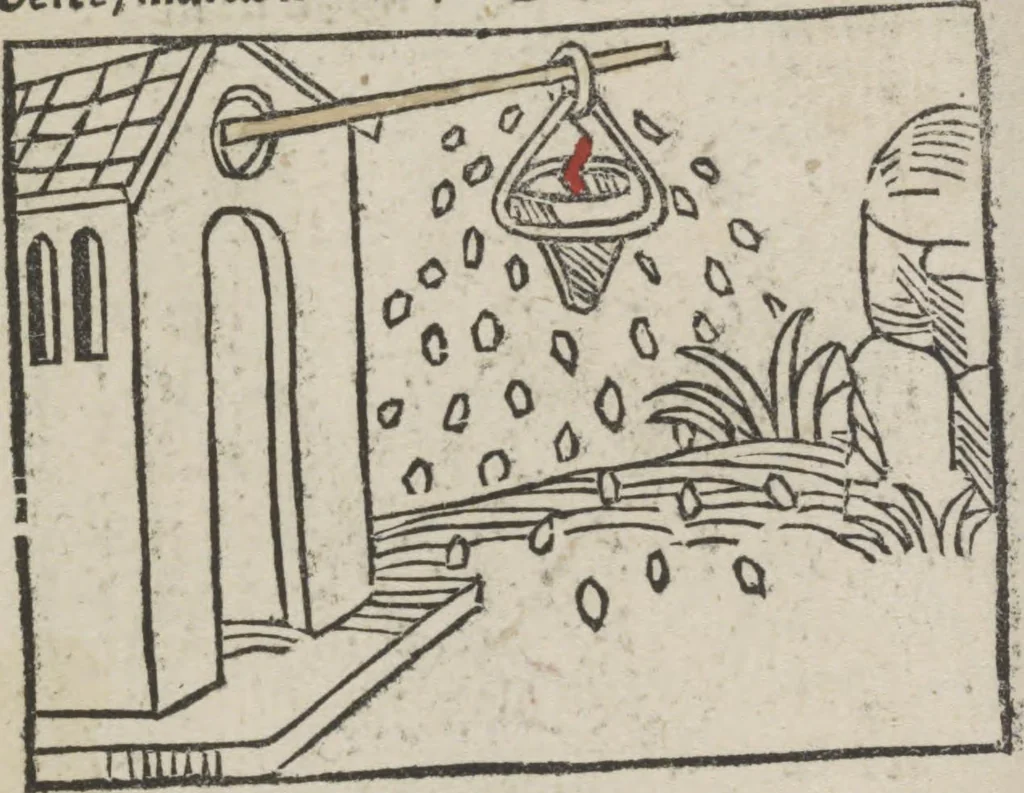 An illustration from De generatione Christi, sive Defensorium inviolatae castitatis B.V. Mariae, 1476, leaf 51
