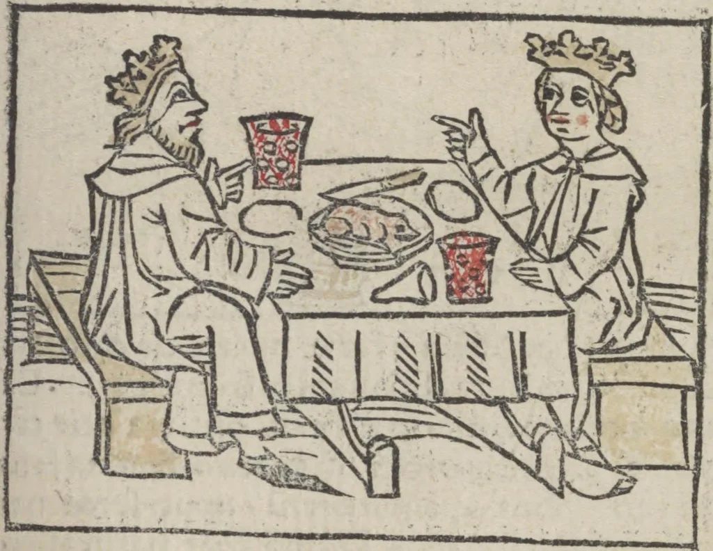 An illustration from De generatione Christi, sive Defensorium inviolatae castitatis B.V. Mariae, 1476, leaf 56