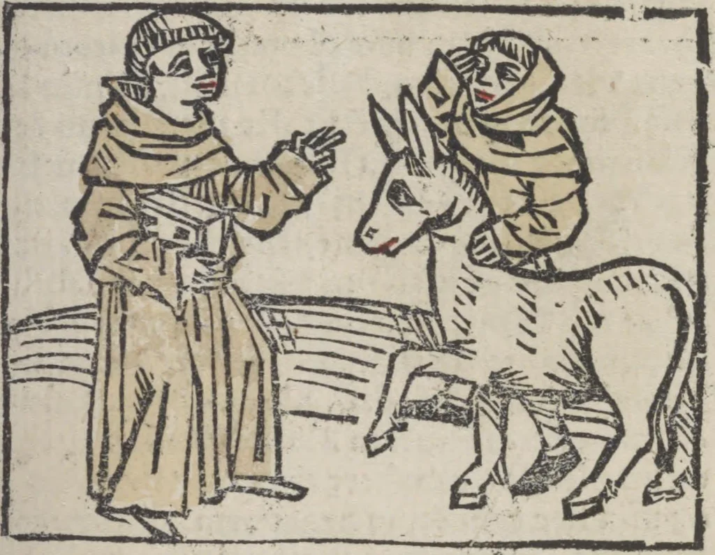 An illustration from De generatione Christi, sive Defensorium inviolatae castitatis B.V. Mariae, 1476, leaf 60