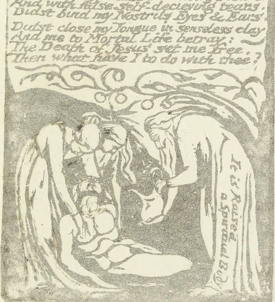 An illustration from Songs of experience, 1831, leaf 42