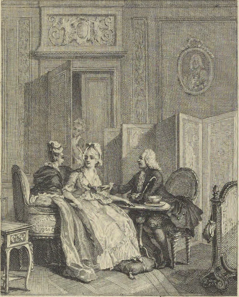 An illustration from Seconde suite d'estampes, pour servir à l'histoire des modes, et du costume en France, dans le XVIII siecle, année 1776, 1776, leaf 18