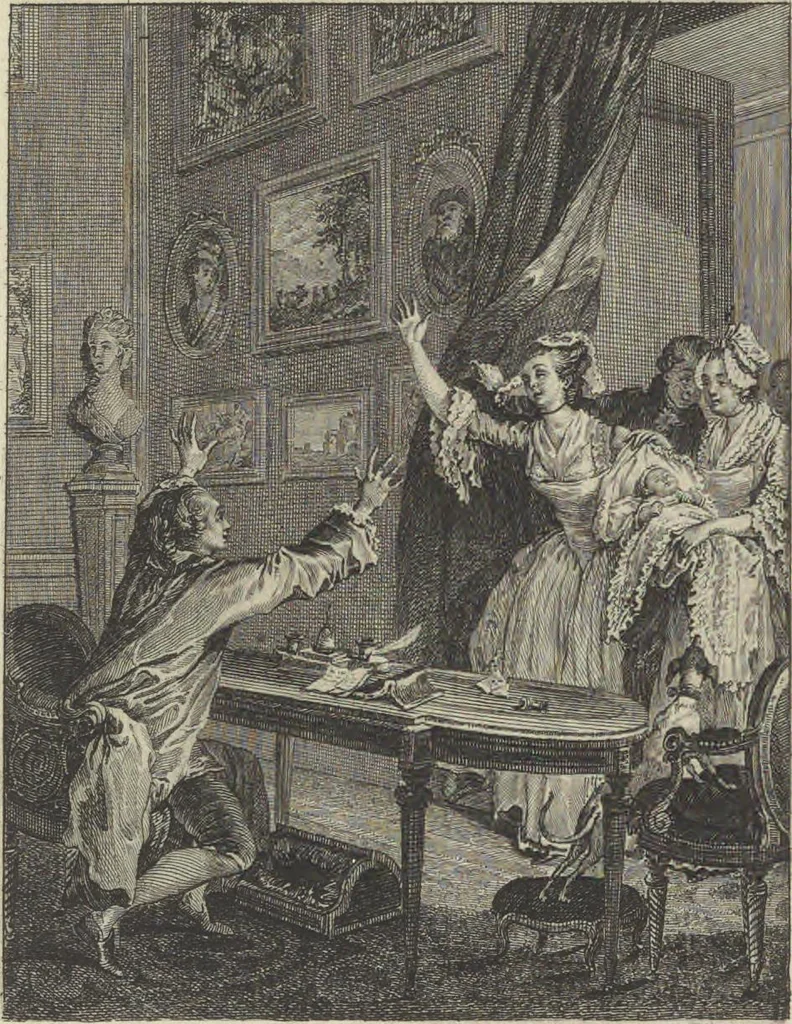 An illustration from Seconde suite d'estampes, pour servir à l'histoire des modes, et du costume en France, dans le XVIII siecle, année 1776, 1776, leaf 34