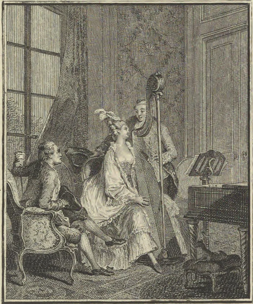 An illustration from Seconde suite d'estampes, pour servir à l'histoire des modes, et du costume en France, dans le XVIII siecle, année 1776, 1776, leaf 46