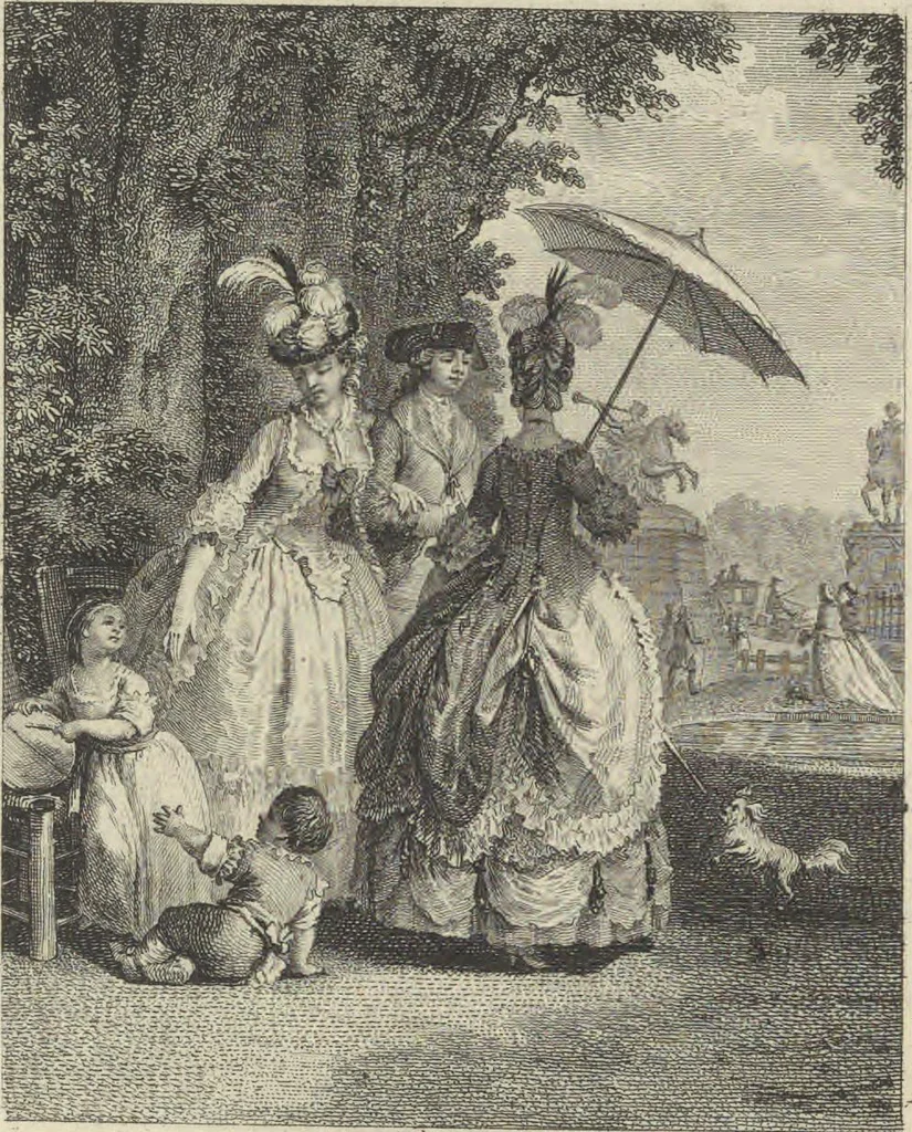 An illustration from Seconde suite d'estampes, pour servir à l'histoire des modes, et du costume en France, dans le XVIII siecle, année 1776, 1776, leaf 50