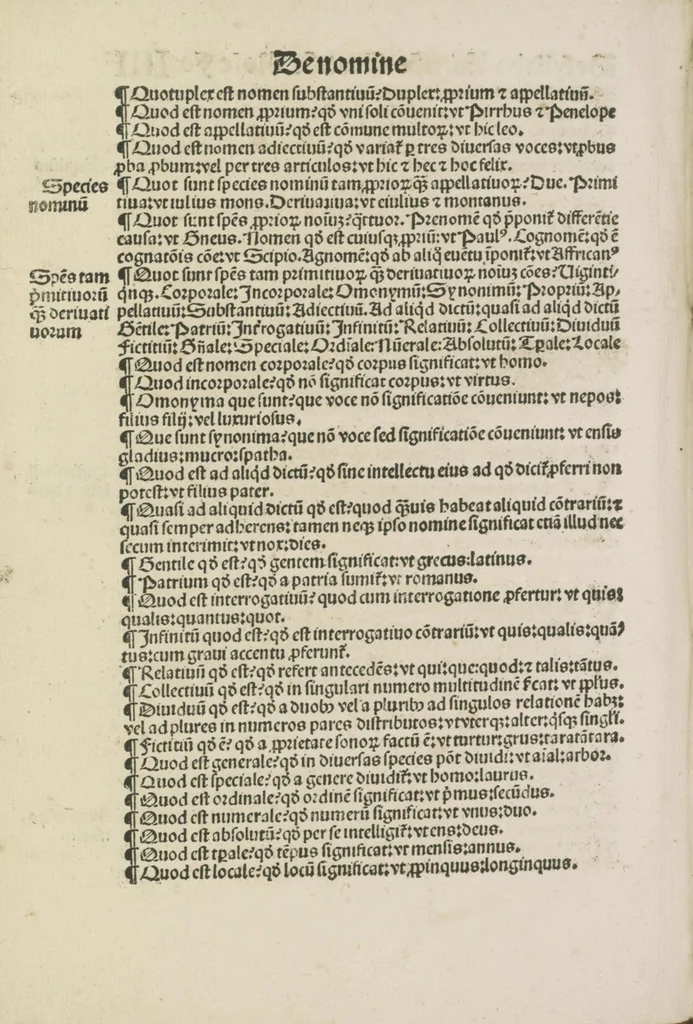 An illustration from Gra[m]matica Nicolai Perotti,, 1497, leaf 10