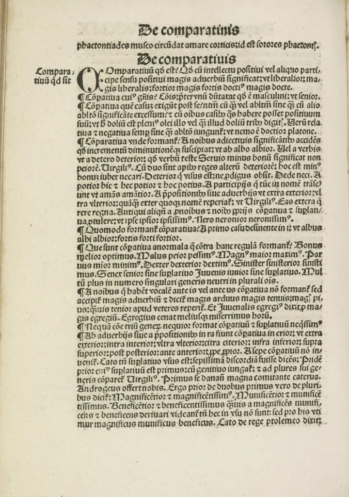 An illustration from Gra[m]matica Nicolai Perotti,, 1497, leaf 100