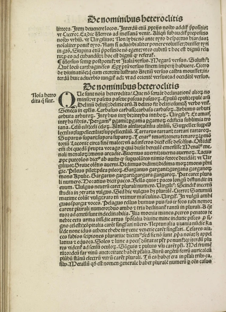 An illustration from Gra[m]matica Nicolai Perotti,, 1497, leaf 106