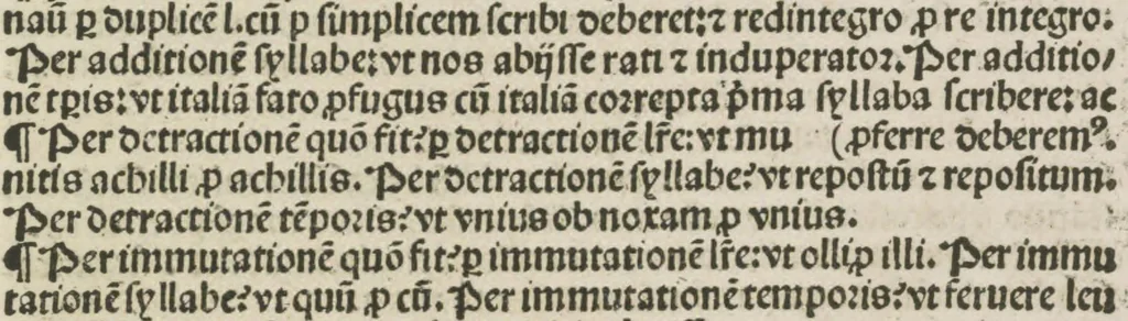 An illustration from Gra[m]matica Nicolai Perotti,, 1497, leaf 110