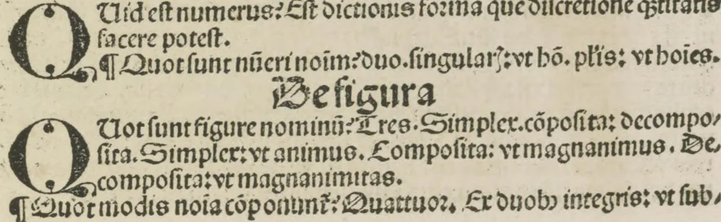 An illustration from Gra[m]matica Nicolai Perotti,, 1497, leaf 14