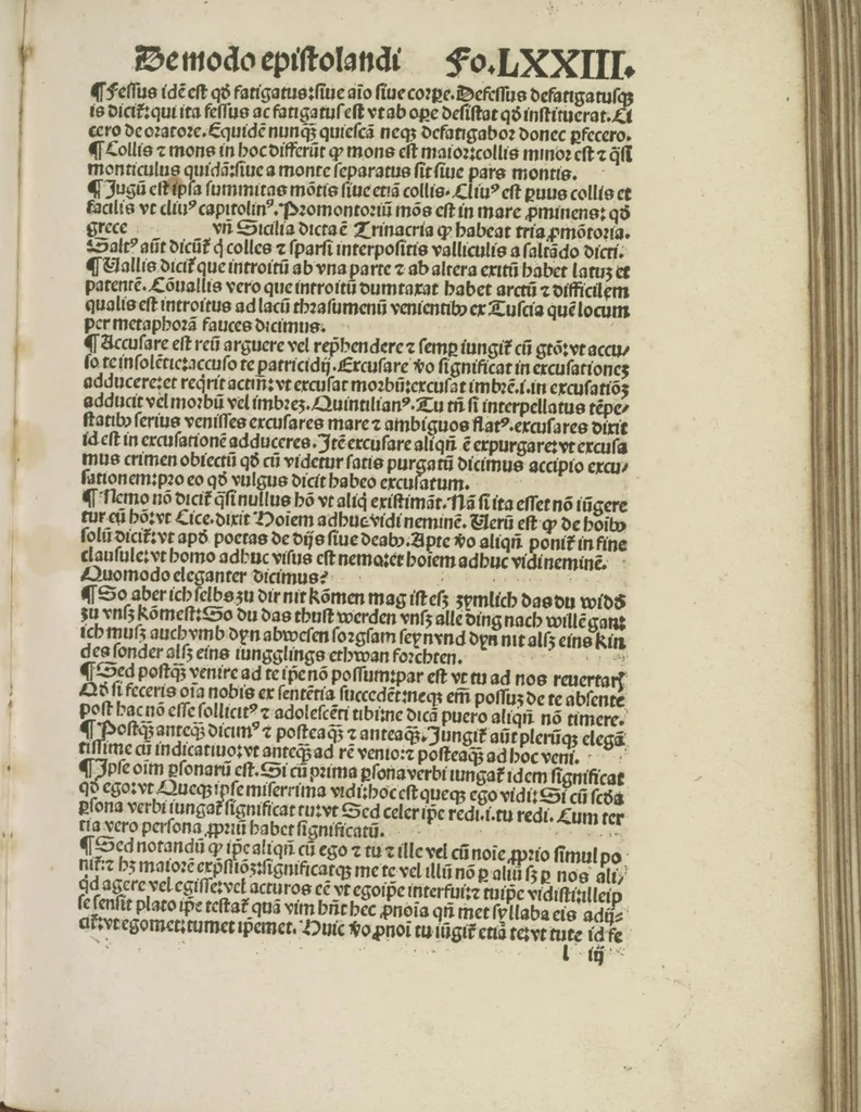 An illustration from Gra[m]matica Nicolai Perotti,, 1497, leaf 147