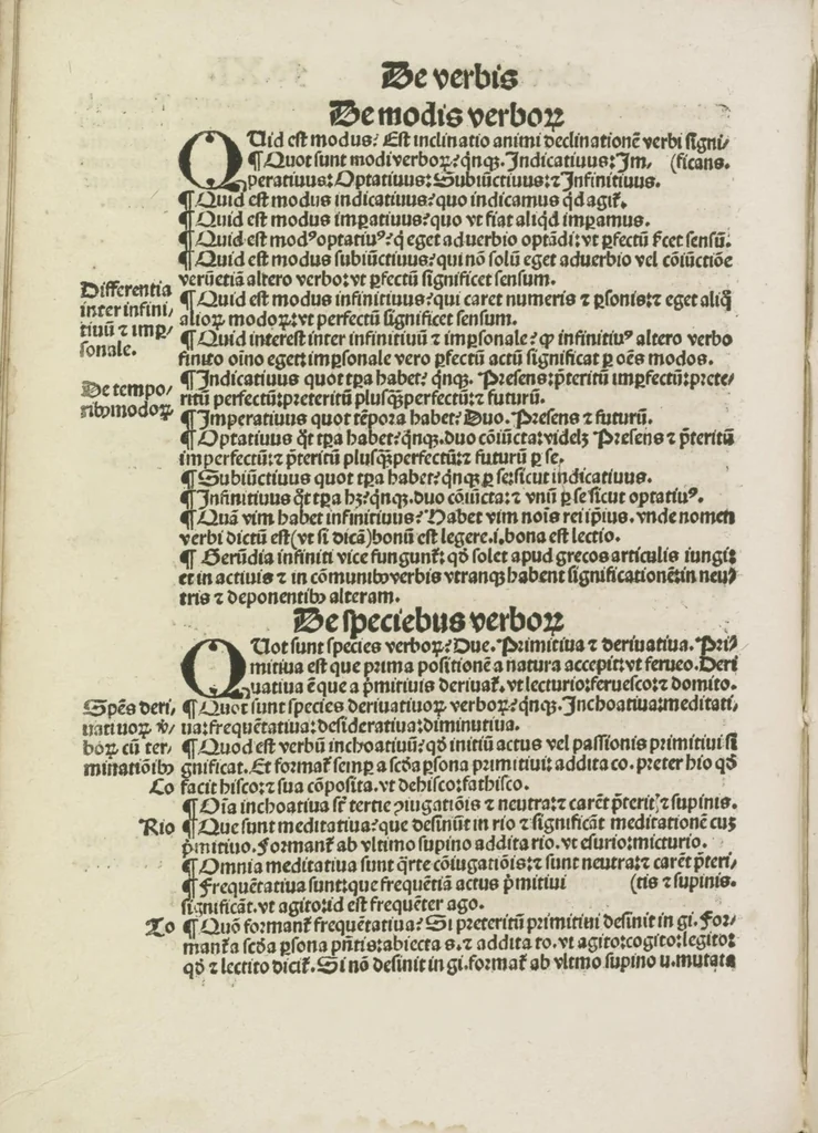 An illustration from Gra[m]matica Nicolai Perotti,, 1497, leaf 24