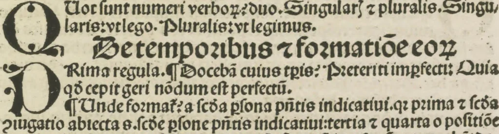 An illustration from Gra[m]matica Nicolai Perotti,, 1497, leaf 26