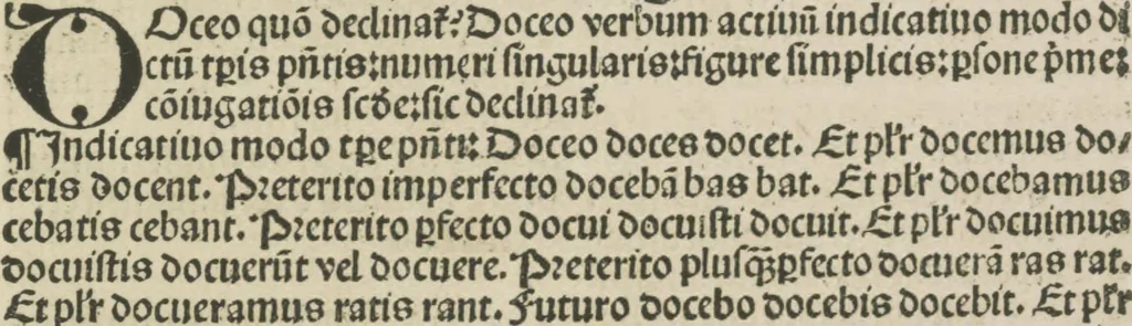 An illustration from Gra[m]matica Nicolai Perotti,, 1497, leaf 38