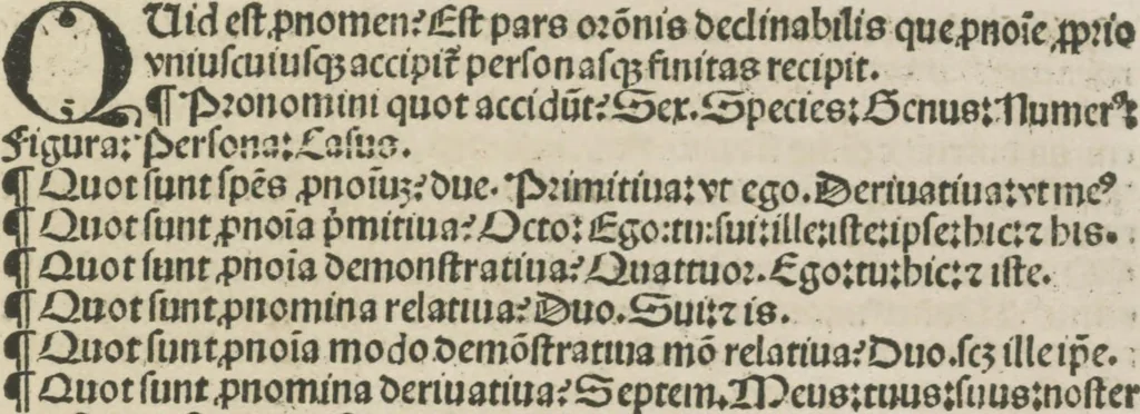 An illustration from Gra[m]matica Nicolai Perotti,, 1497, leaf 50