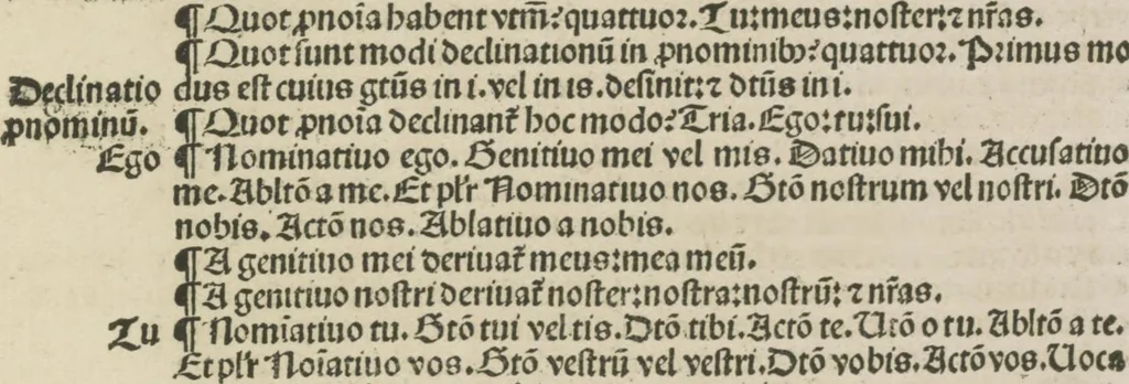 An illustration from Gra[m]matica Nicolai Perotti,, 1497, leaf 50