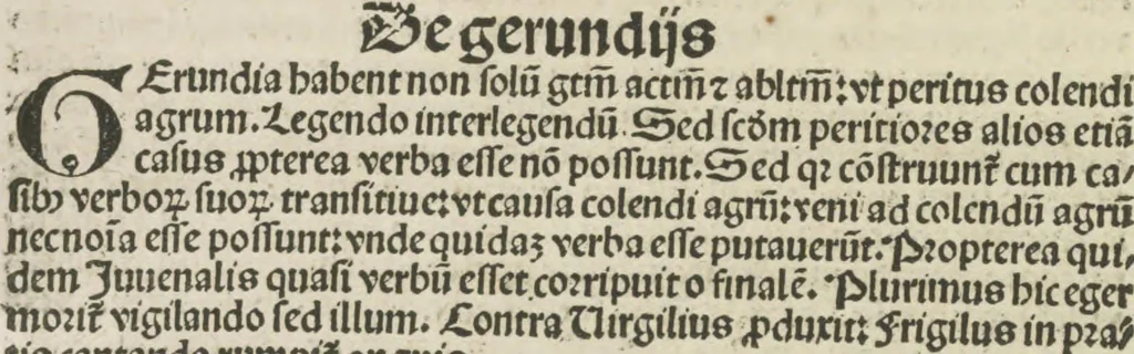An illustration from Gra[m]matica Nicolai Perotti,, 1497, leaf 87