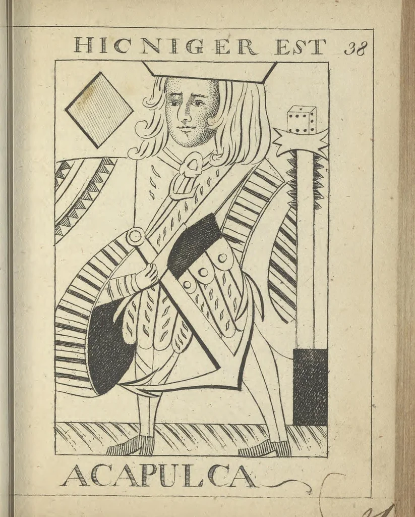 An illustration from England's remembrancer: or, A humorous, sarcastical, and political collection of characters and caricaturas : containing, an account of men famous and infamous... in short, of every thing that engaged the public attention during 1756 and 1757. In copper-plates. To which is prefixed, a key, explanatory of the nature and design of each, by the great masters themselves, 1758, leaf 108