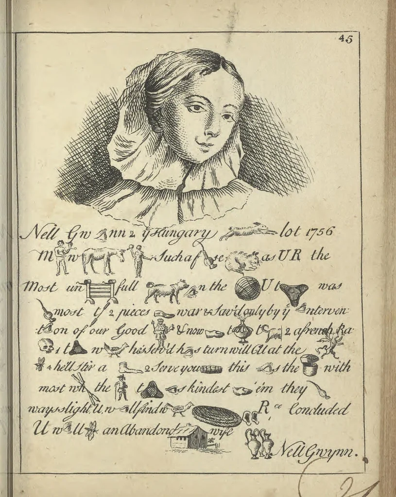 An illustration from England's remembrancer: or, A humorous, sarcastical, and political collection of characters and caricaturas : containing, an account of men famous and infamous... in short, of every thing that engaged the public attention during 1756 and 1757. In copper-plates. To which is prefixed, a key, explanatory of the nature and design of each, by the great masters themselves, 1758, leaf 122