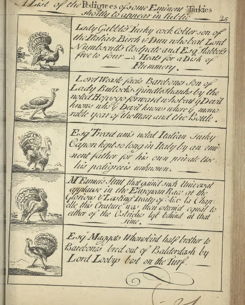 An illustration from England's remembrancer: or, A humorous, sarcastical, and political collection of characters and caricaturas : containing, an account of men famous and infamous... in short, of every thing that engaged the public attention during 1756 and 1757. In copper-plates. To which is prefixed, a key, explanatory of the nature and design of each, by the great masters themselves, 1758, leaf 82
