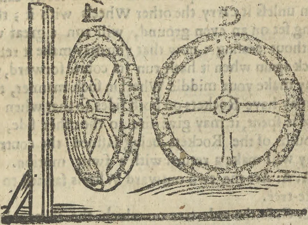 An illustration from A rich cabinet, with variety of inventions: unlock'd and open'd, for the recreation of ingenious spirits ... being receipts and conceits of several natures ... As also variety of recreative fire-works ... Whereunto is added divers experiments in drawing, painting, arithmetick, geometry, astronomy, and other parts of the mathematicks. Likewise directions for ringing the most usual peals, 1677, leaf 114